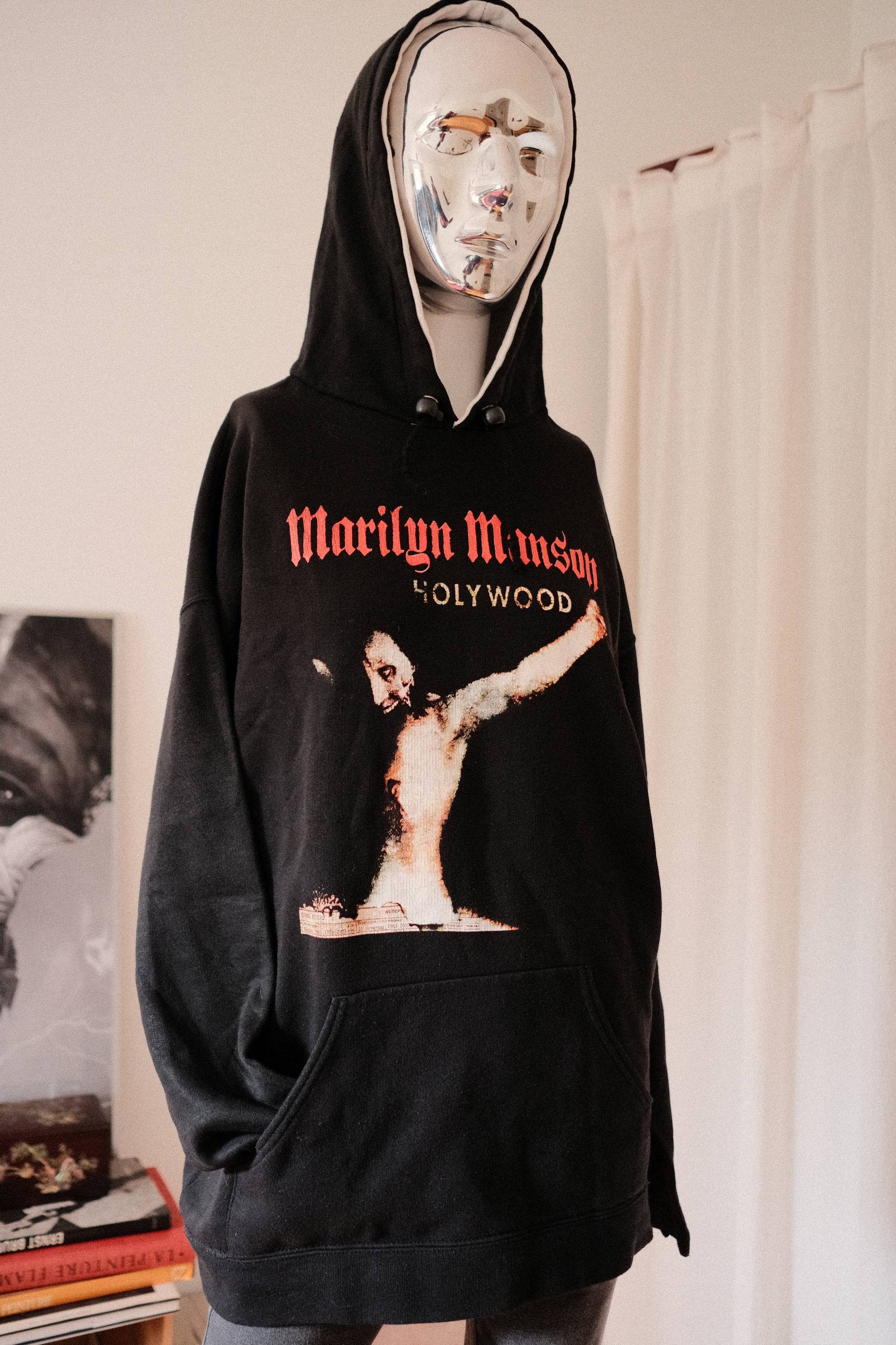 Band Tees Marilyn Manson Vintage hoodie Holy Wood 2000s Rare Size US L / EU 52-54 / 3 - 1 Thumbnail