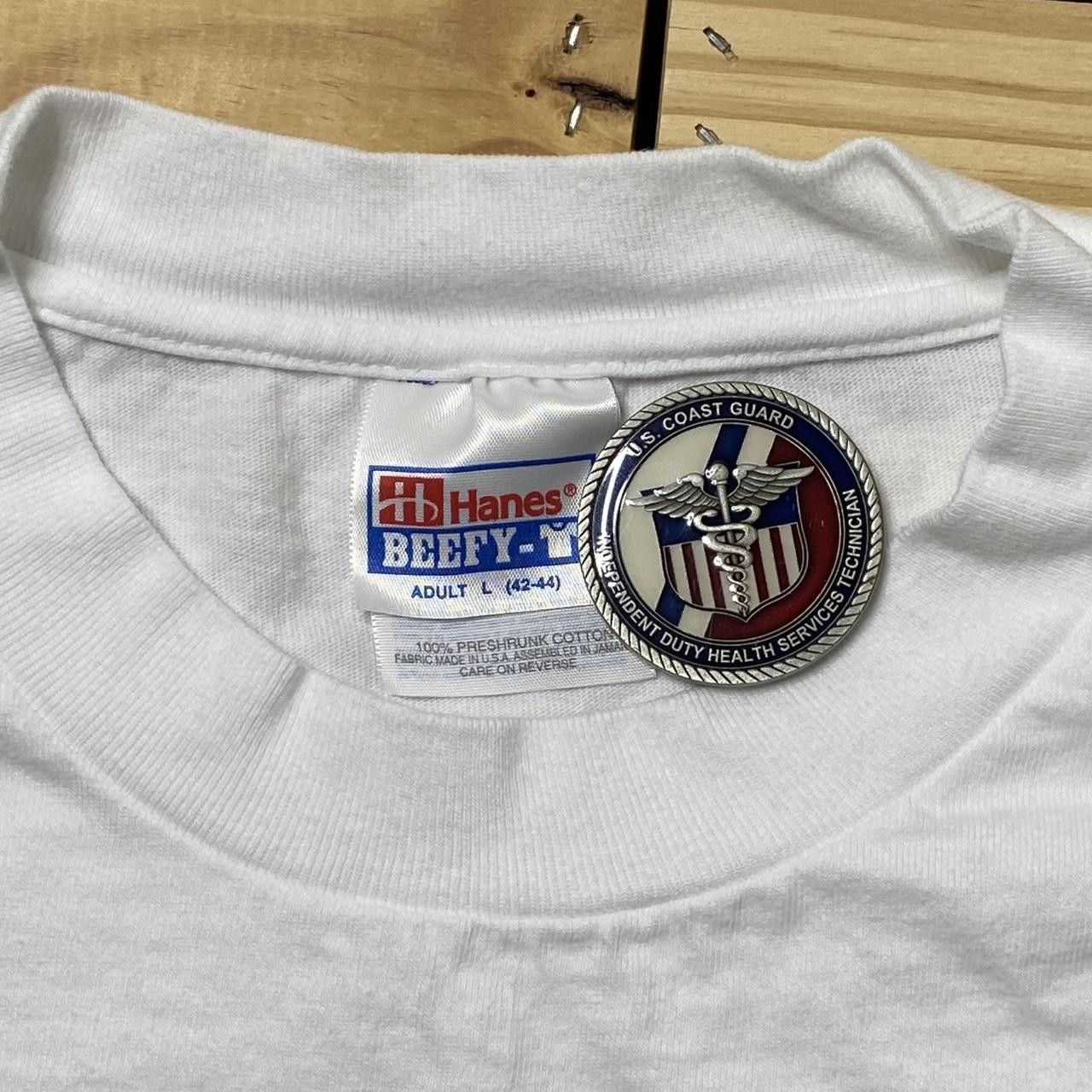 Hanes Vintage Viper Auto Security White Car Tee Size Large Size US L / EU 52-54 / 3 - 3 Thumbnail