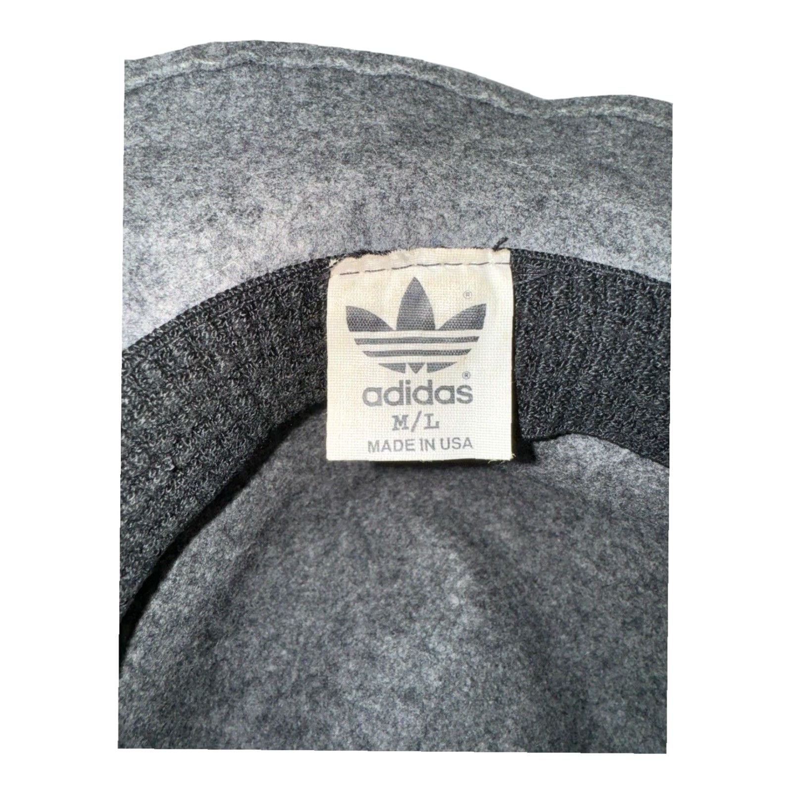 Adidas VINTAGE Adidas Fedora Hat Wool Felt Size M/L Gray Men Fedora Rare 70s M/L Mens Size ONE SIZE - 8 Thumbnail