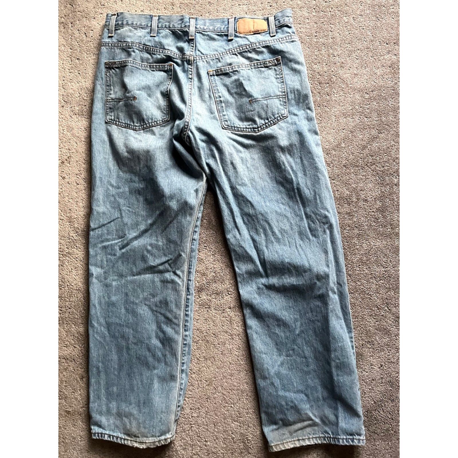 Calvin Klein Calvin Klein Jeans Men Straight Inseam 30” Blue 38 Relaxed Fit Denim Mid Rise Zip Button Logo Cotton Size US 38 / EU 54 - 3 Thumbnail