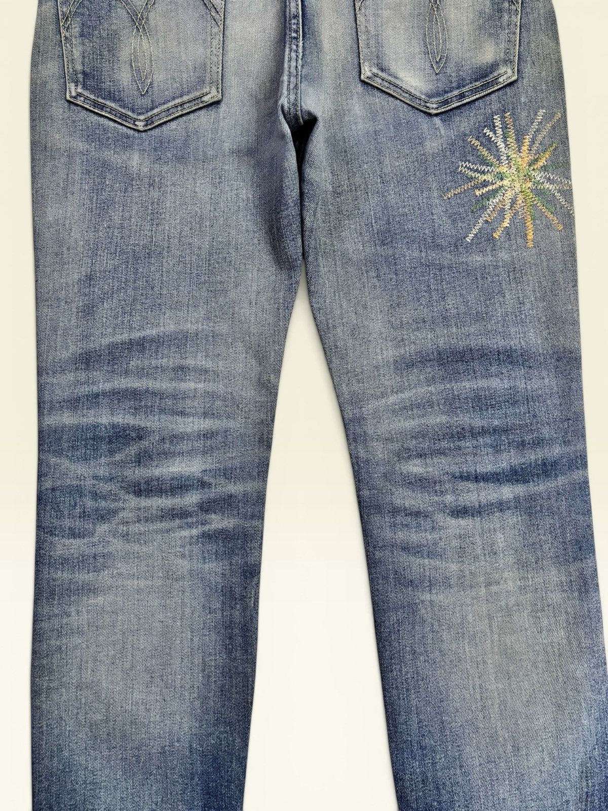 Hysteric Glamour Japan Glamb Sparkler Embroidered Splatter Punk Skinny Jeans Size US 32 / EU 48 - 8 Thumbnail