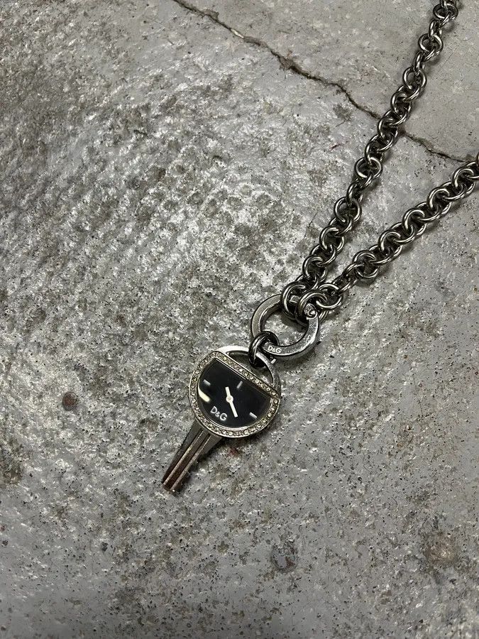 Dolce & Gabbana 2000s Dolce & Gabbana Crystal Key Watch Necklace Size ONE SIZE - 3 Thumbnail