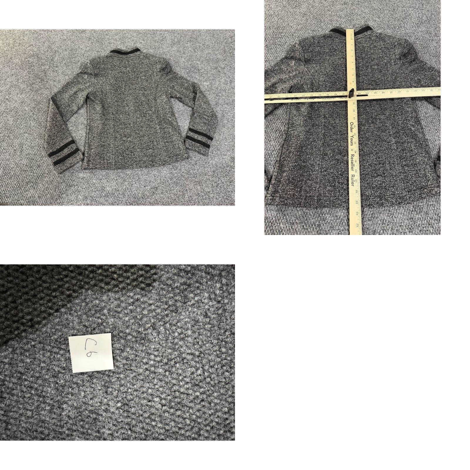 Tommy Hilfiger Tommy Hilfiger Jacket Womens Small Gray Button Front Knit Military Style Casual Size S / US 4 / IT 40 - 8 Thumbnail