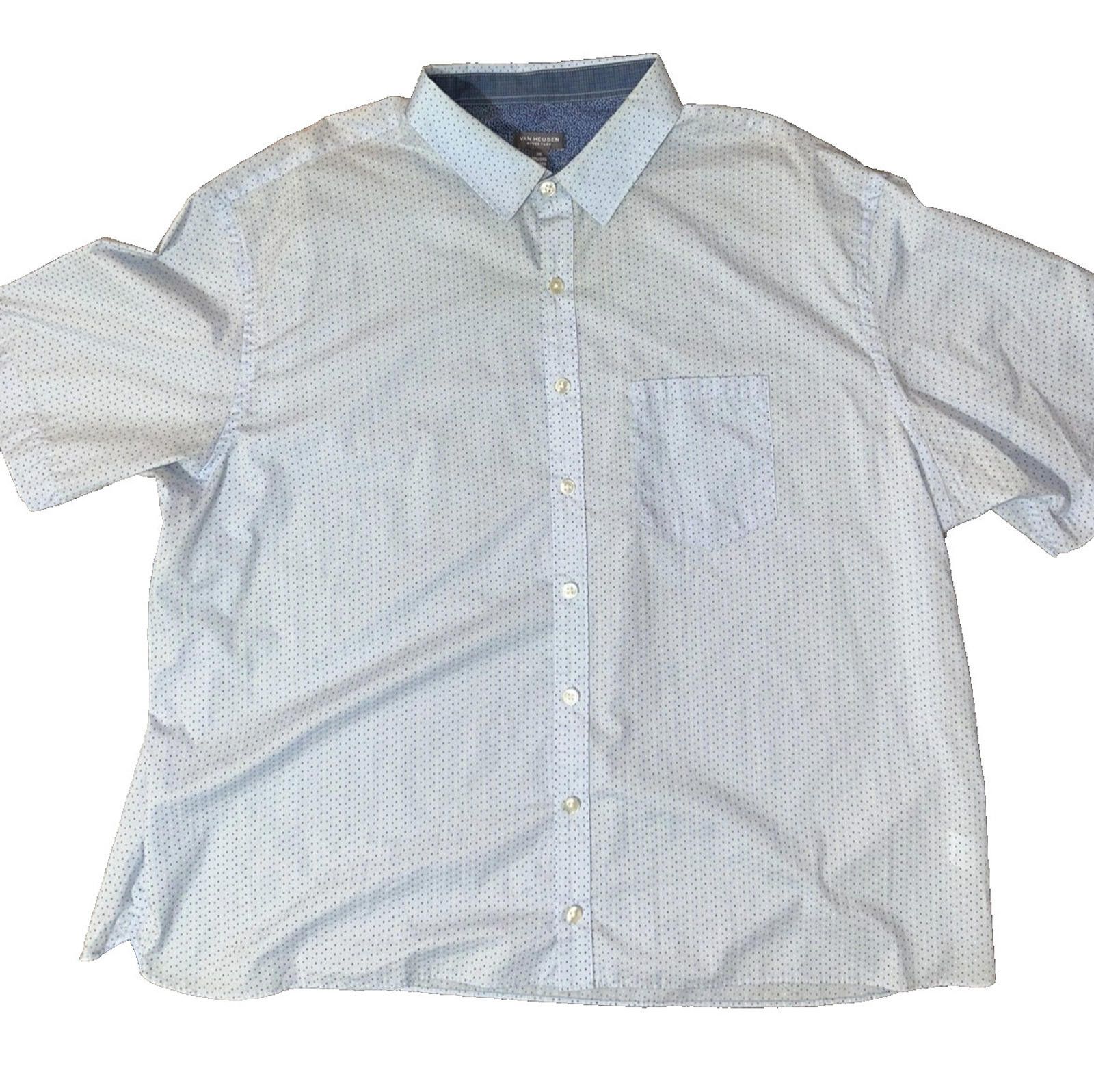 Van Heusen Mens Van Heusen XXL Dress Shirt Classic Fitl Size XXL / US 16-18 / IT 52-54 - 2 Thumbnail