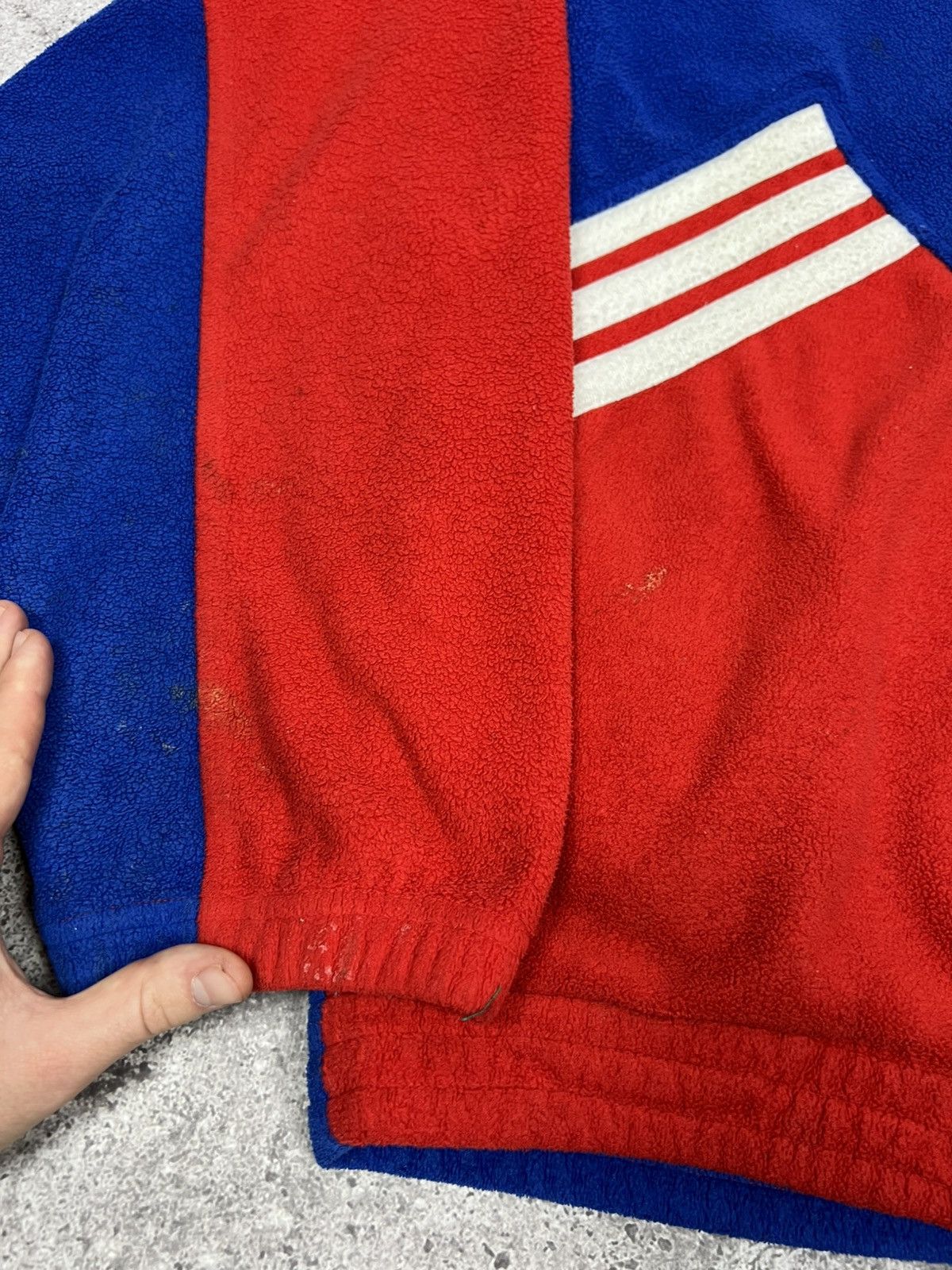 Adidas Vintage Bayern Munich 1995/96 Adidas Fleece 1/4 Zip Jacket Size US L / EU 52-54 / 3 - 7 Thumbnail