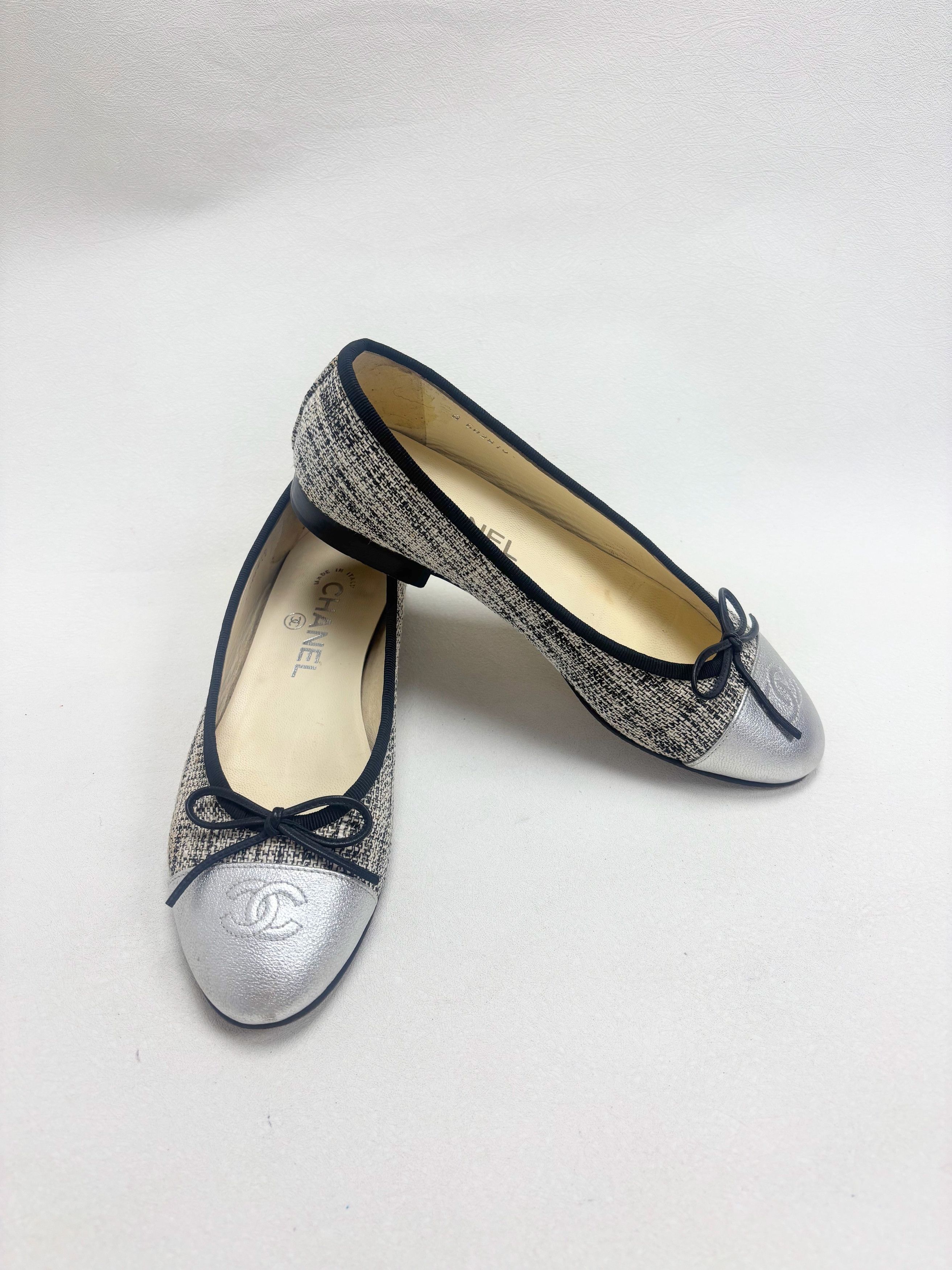 Chanel Ballerines tweed Size US 6 / IT 36 - 1 Thumbnail