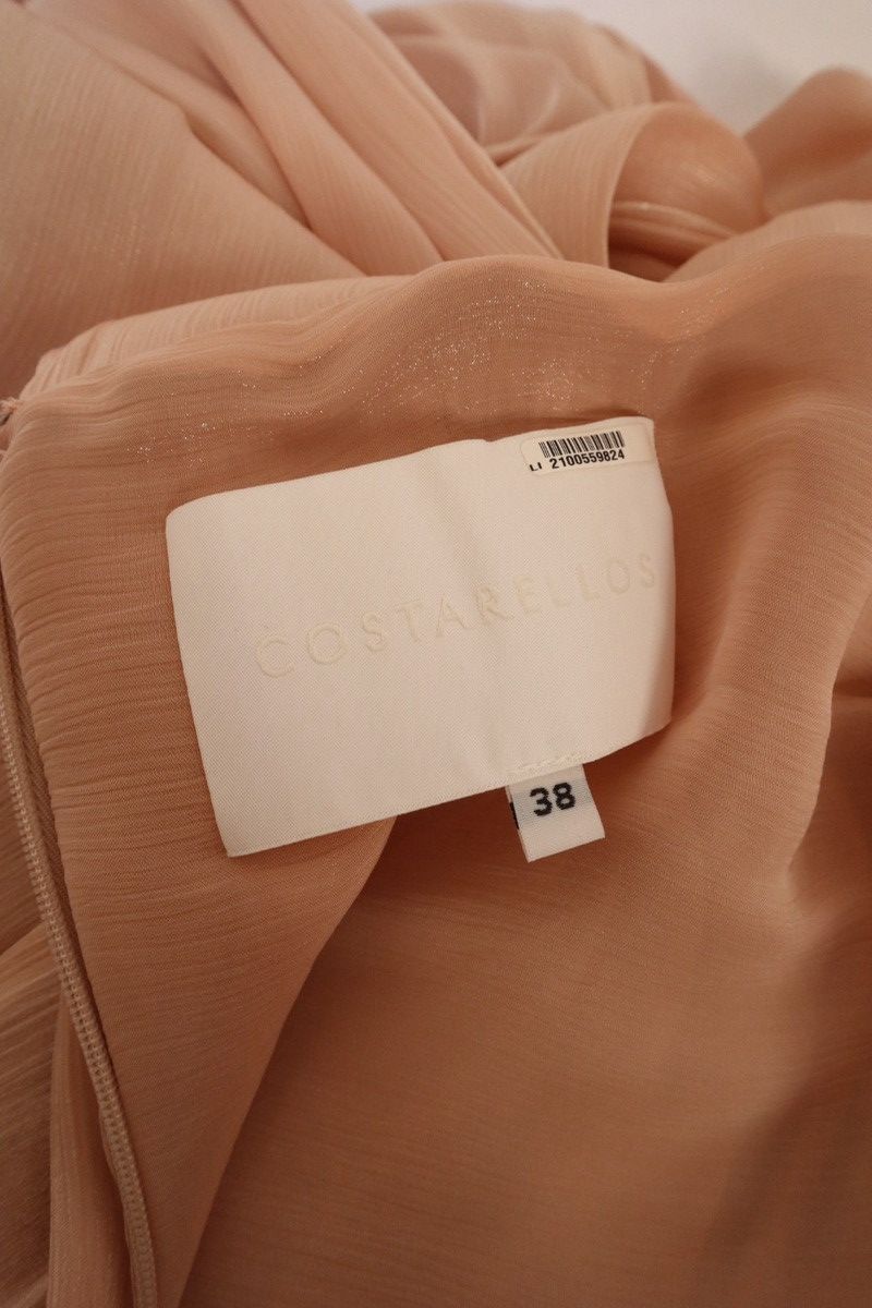 Other COSTARELLOS Blush Pink Evening Dress Gown Size XS / US 0-2 / IT 36-38 - 4 Thumbnail
