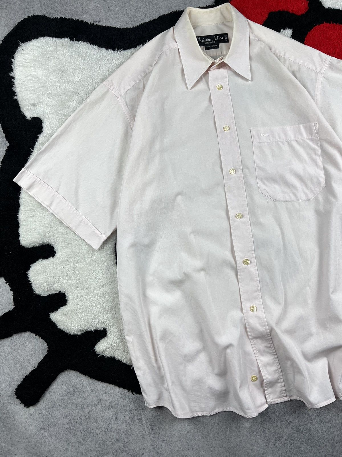 Dior Vintage Christian Dior Old Money Luxury Pink Casual Shirt Size US XL / EU 56 / 4 - 2 Thumbnail