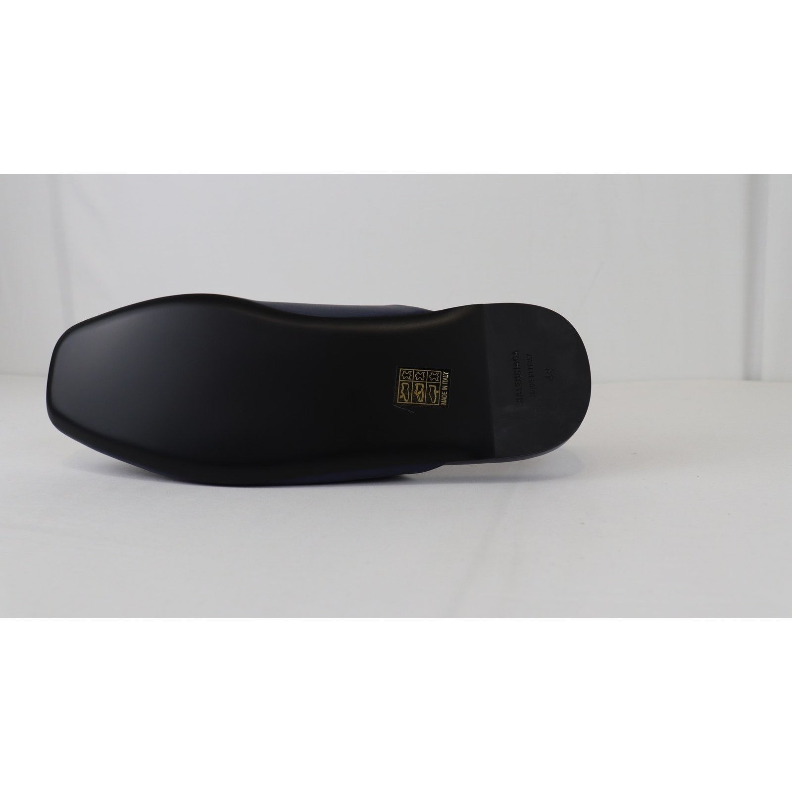 Balenciaga o1rshd1 Shiny Soft Calfskin Cosy BB Mule in Navy/Gold Size US 7 / EU 40 - 3 Thumbnail
