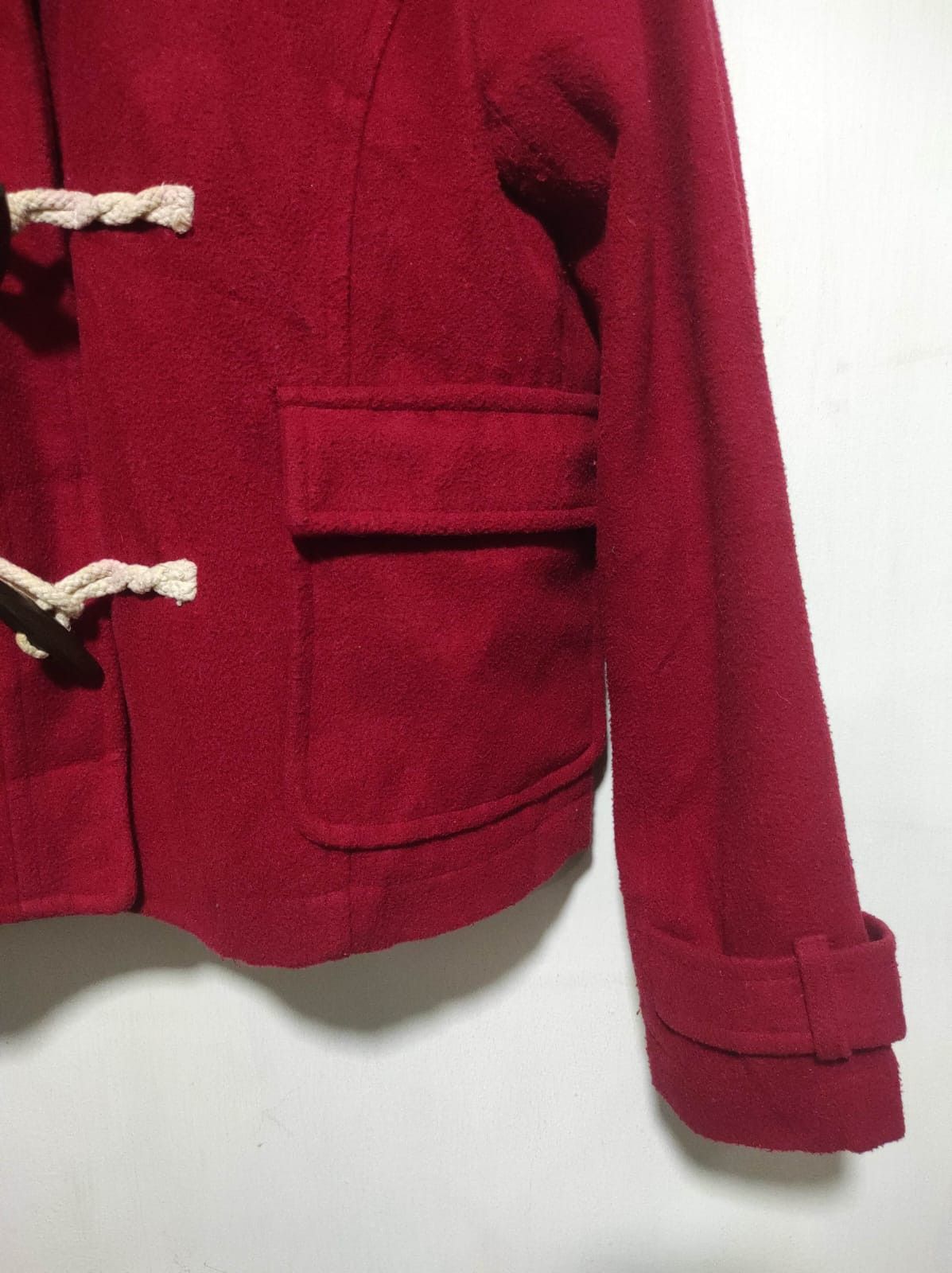 Japanese Brand Red Hoodie Duffle fur hoodie Ifsix LGB style Size US S / EU 44-46 / 1 - 5 Thumbnail