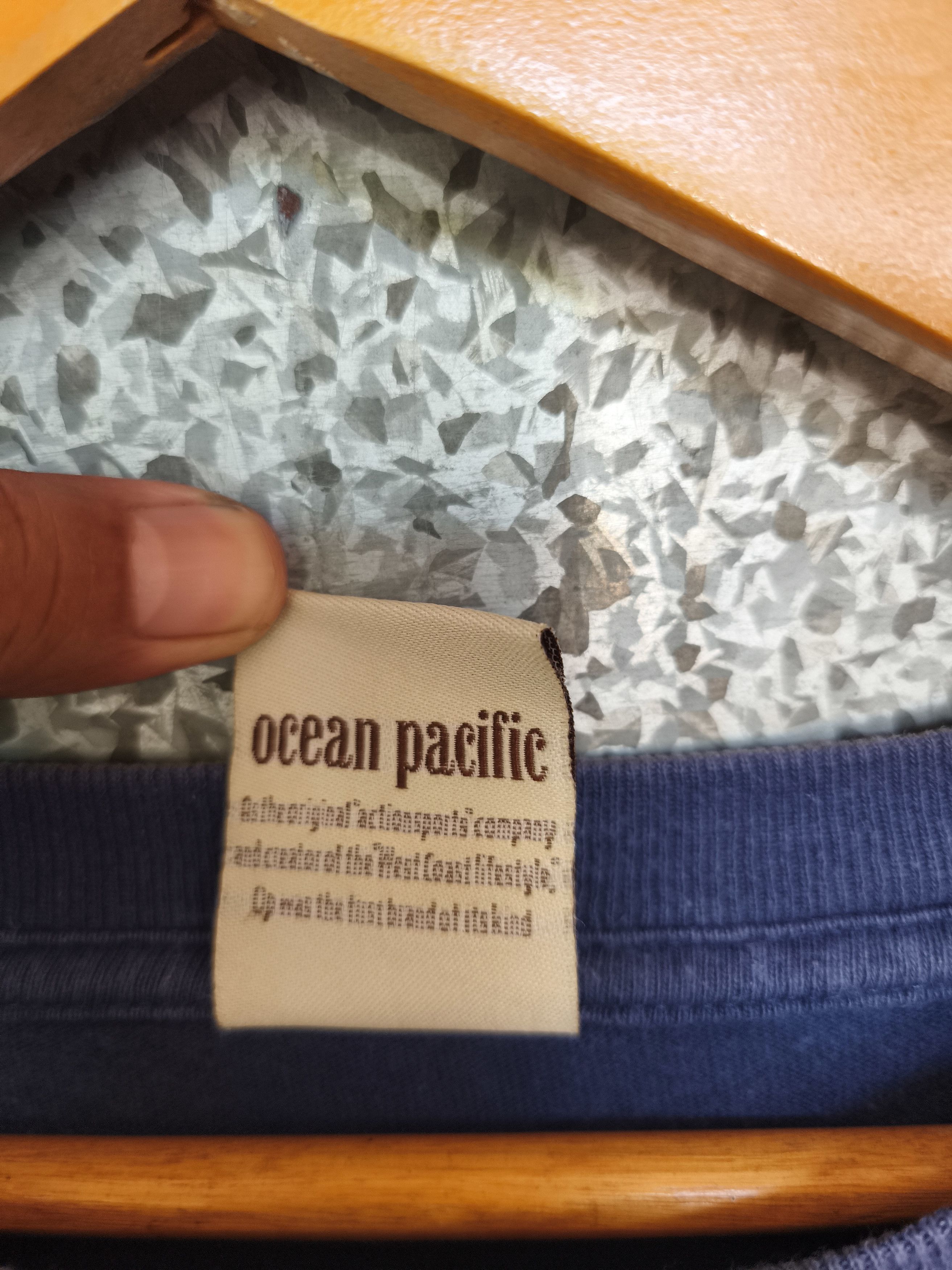 Ocean Pacific Trashed Faded Vintage Ocean Pacific t shirt ls surfing Size US L / EU 52-54 / 3 - 10 Thumbnail