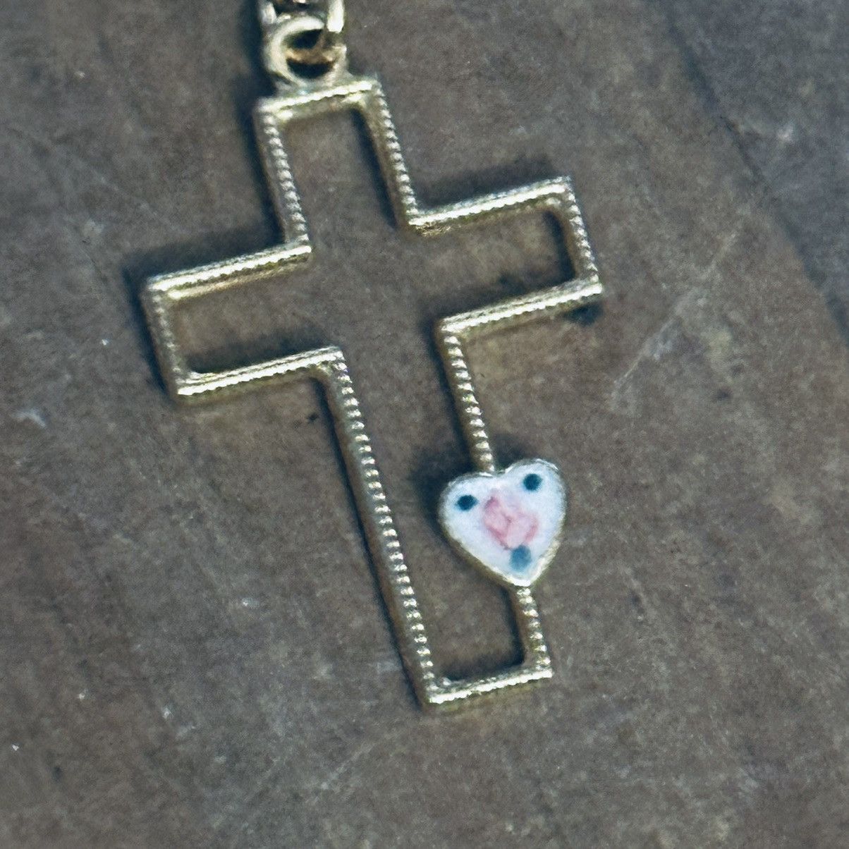 Vintage Vintage outlined cross pendant necklace Size ONE SIZE - 3 Thumbnail