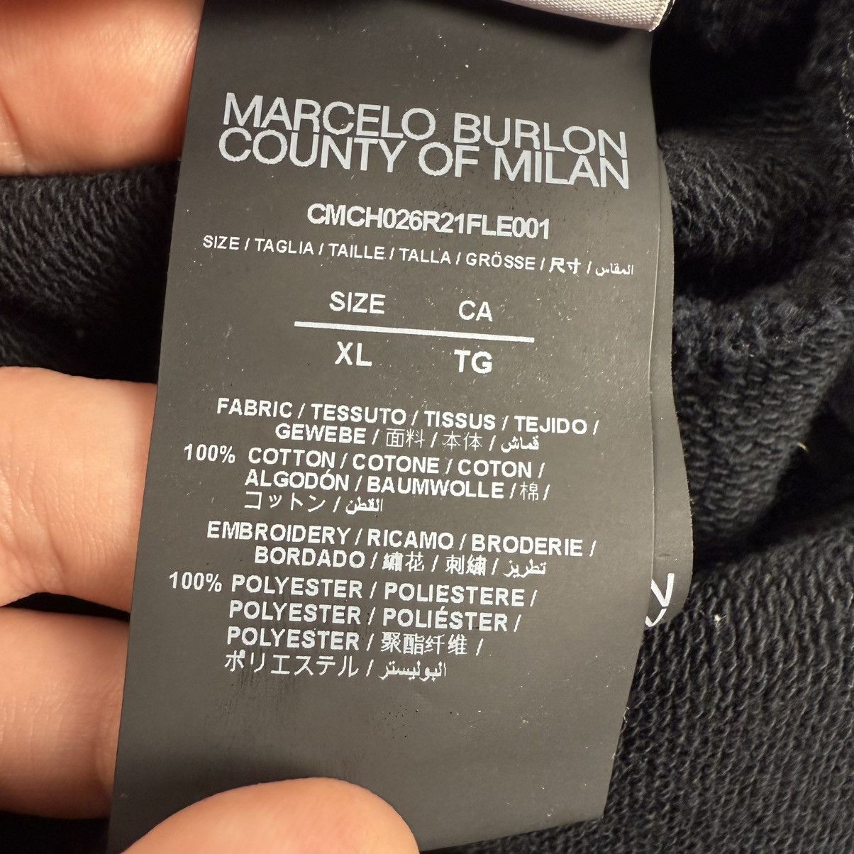 Marcelo Burlon Marcelo Burlo White Wings Track ‘Black’ Sweatpants Size US 36 / EU 52 - 10 Thumbnail