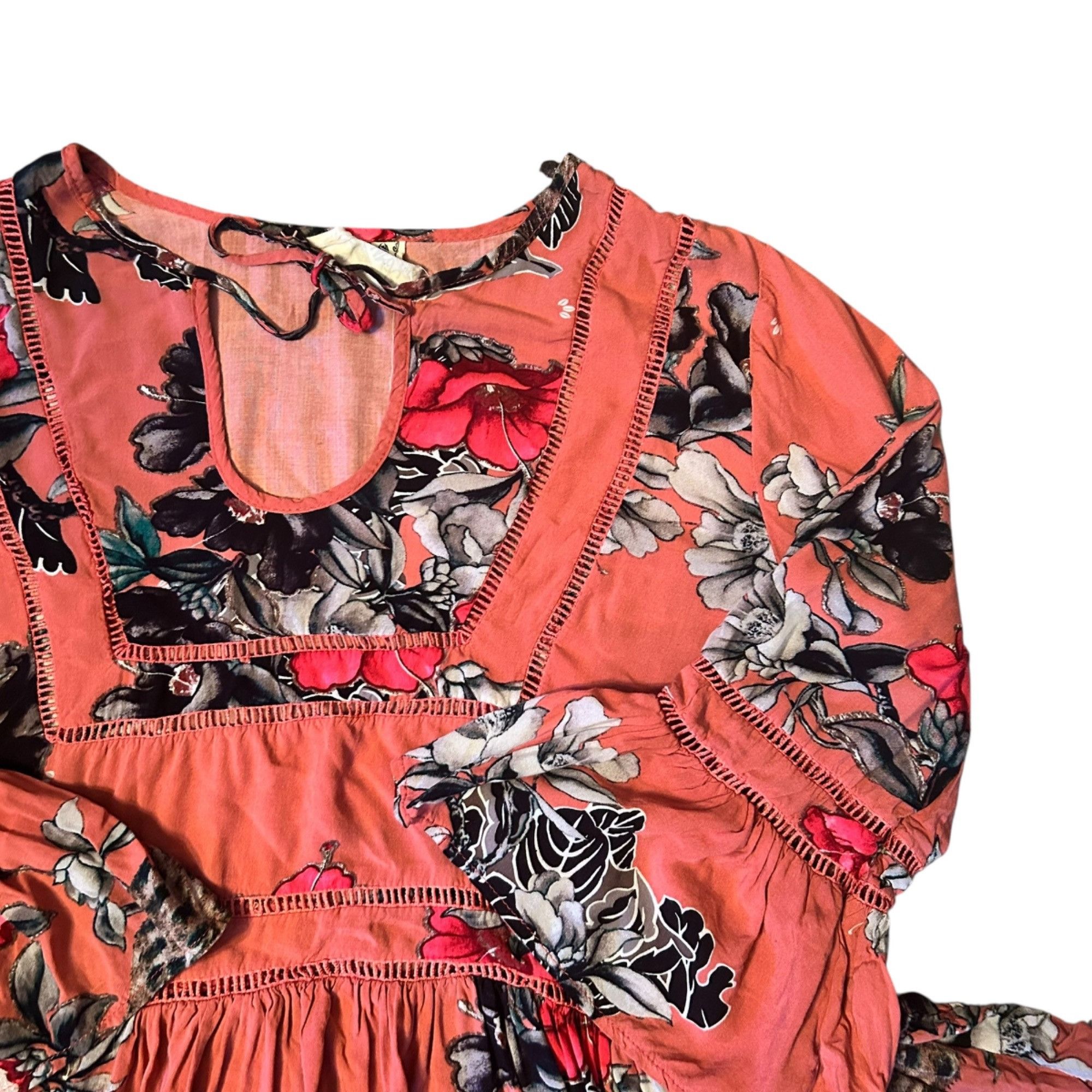 Other Jaase Floral Print Boho Cropped Quarter Sleeve S Size S / US 4 / IT 40 - 2 Thumbnail