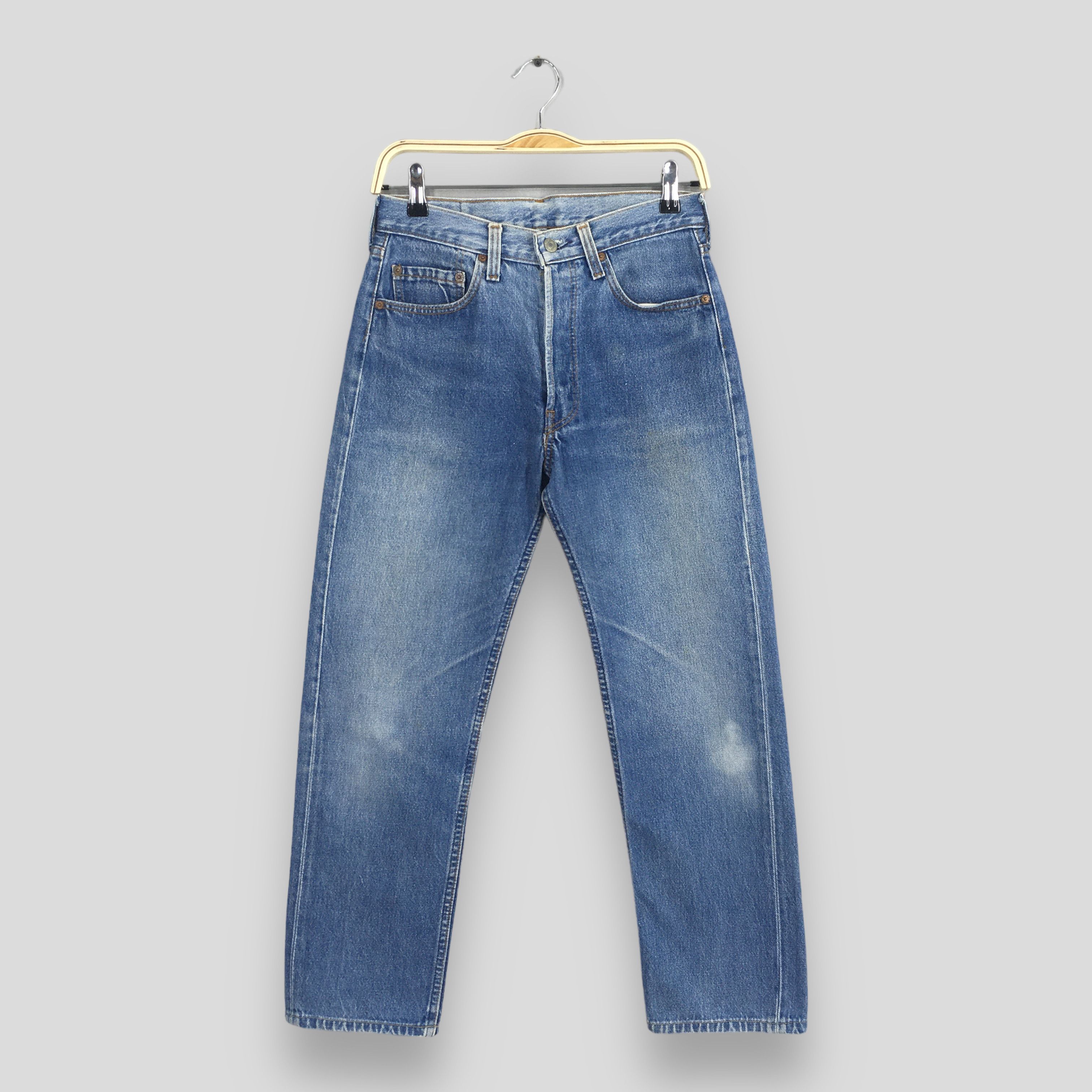 image of Size 26X26.5 Vintage 80's Levi's 501 Faded Blue Jeans, Women's