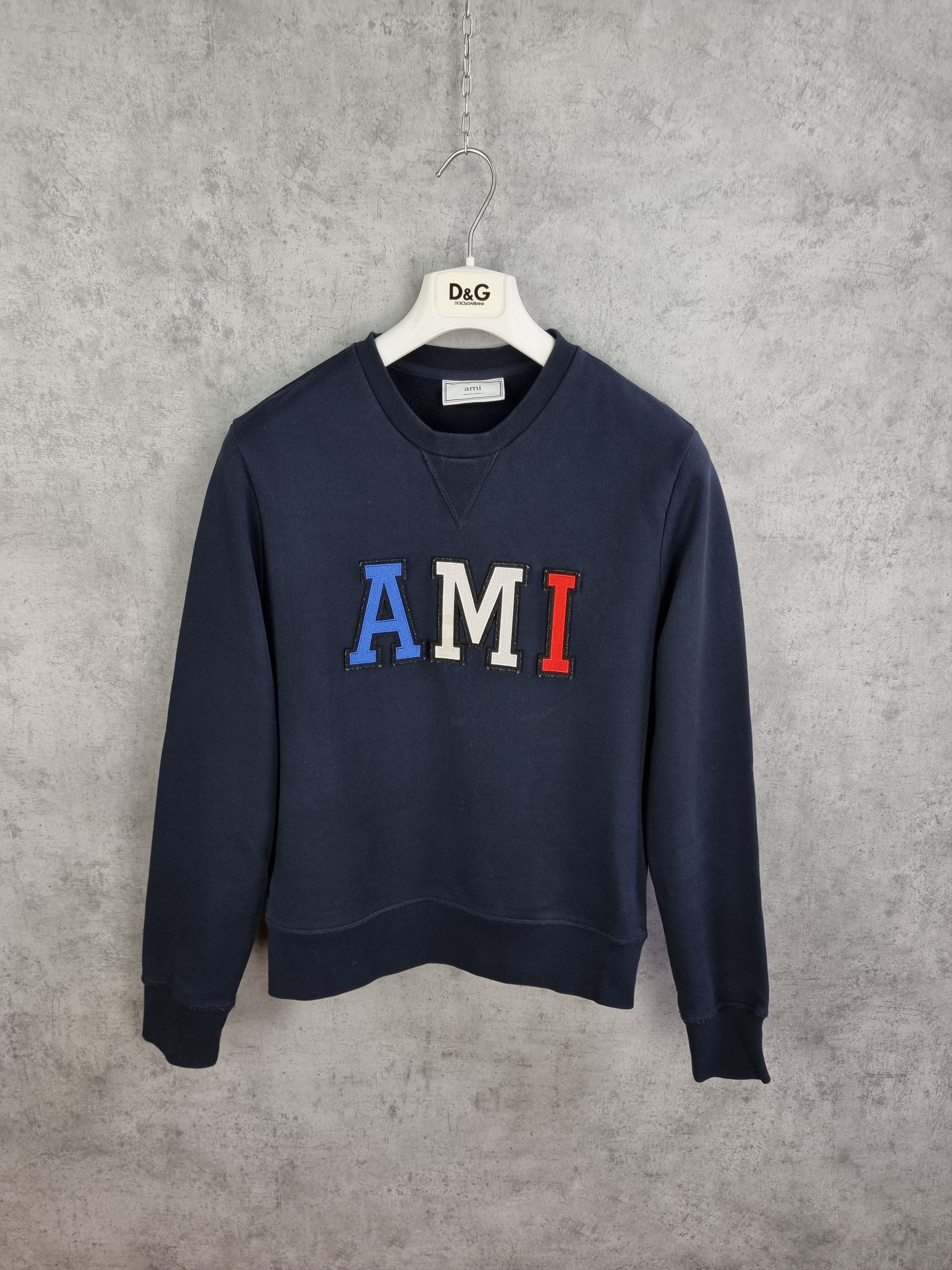 AMI AMI Spellout Embroidered Big Logo Sweatshirt Size S / US 4 / IT 40 - 8 Thumbnail