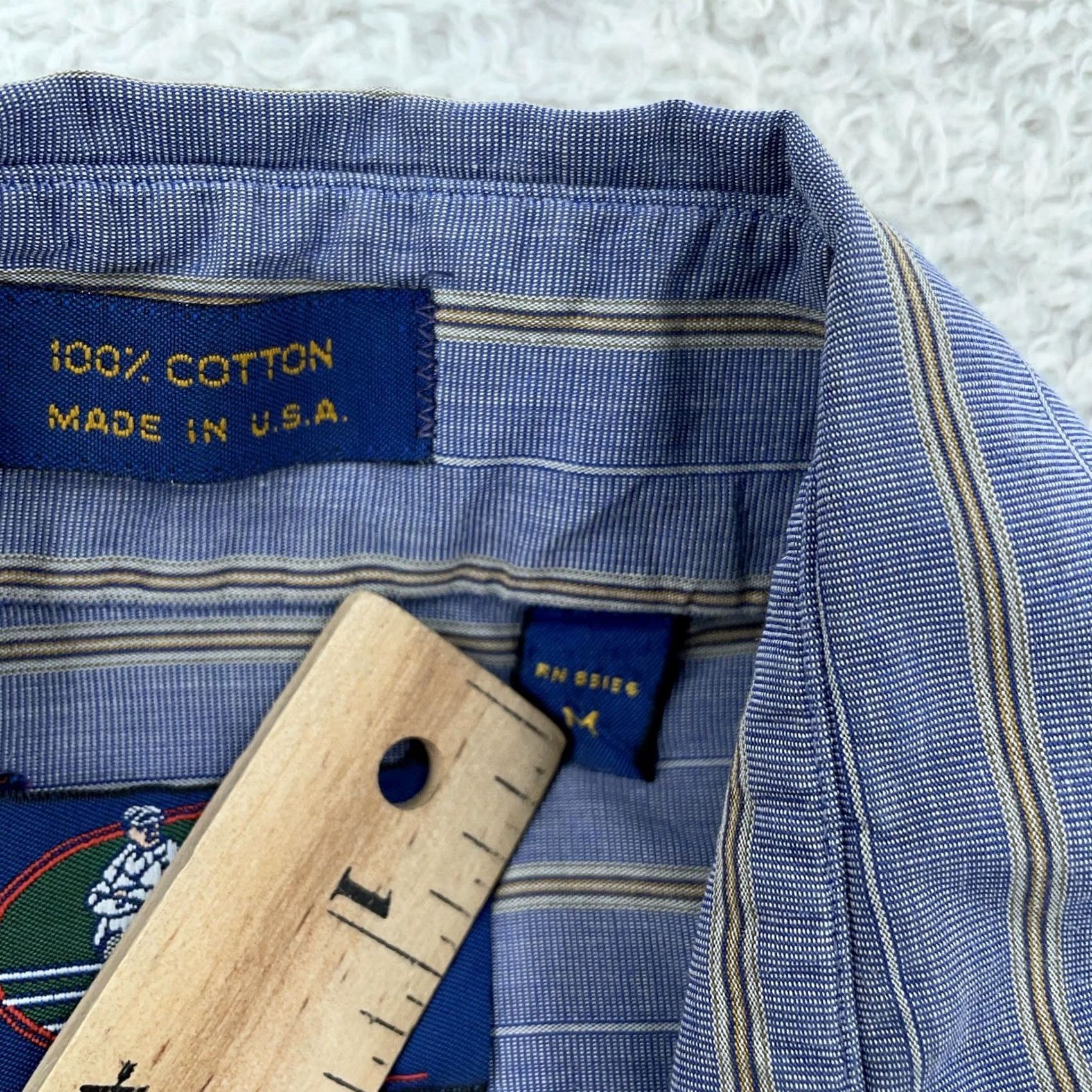 Vintage Vintage Sero Shirt Mens XL Blue Striped Regular Fit Button Up USA Size US XL / EU 56 / 4 - 8 Thumbnail