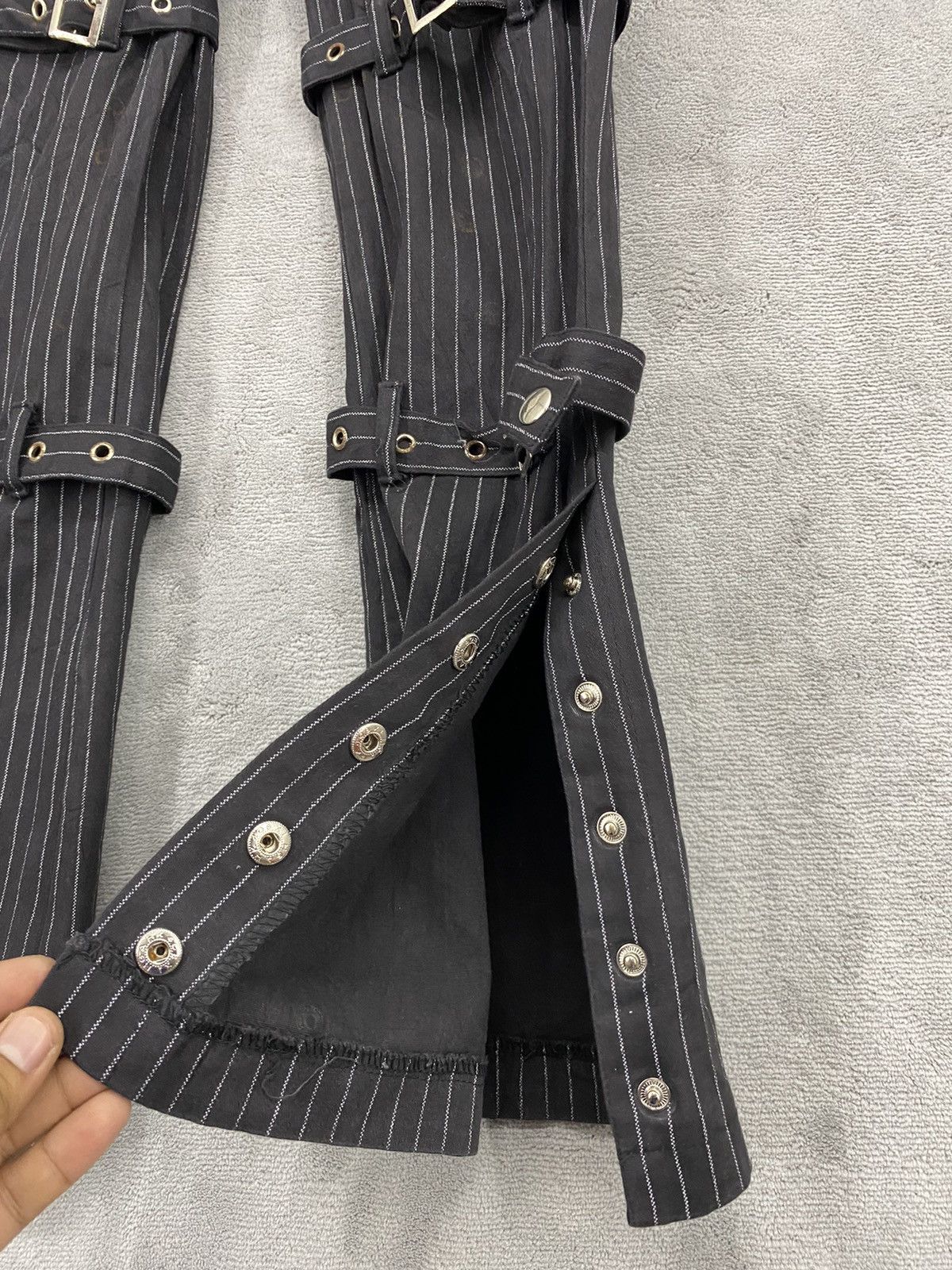 Japanese Brand Drug Honey Punk Pants Distressed Bondage Flared Size US 30 / EU 46 - 7 Thumbnail