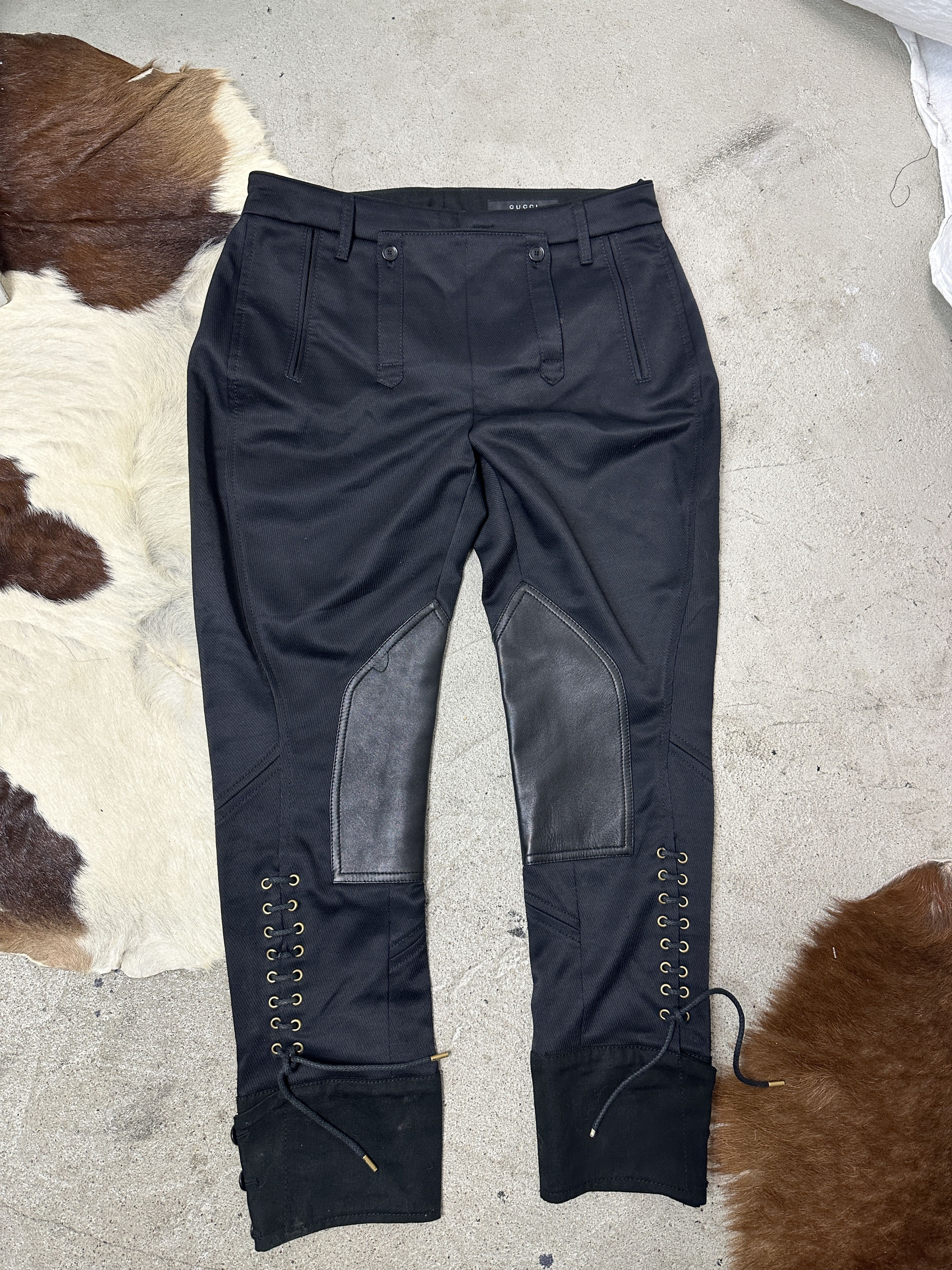 Gucci Vintage Avant Garde Breeches Gucci Pants Y2K Size 25" / US 0 / IT 36 - 2 Thumbnail