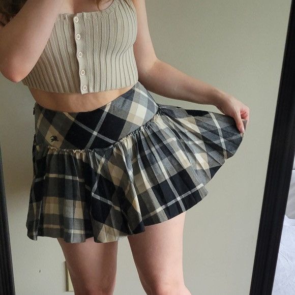 Burberry Burberry Blue Label Women's Nova Check Baggy Skirt Size 28" / US 6 / IT 42 - 5 Thumbnail