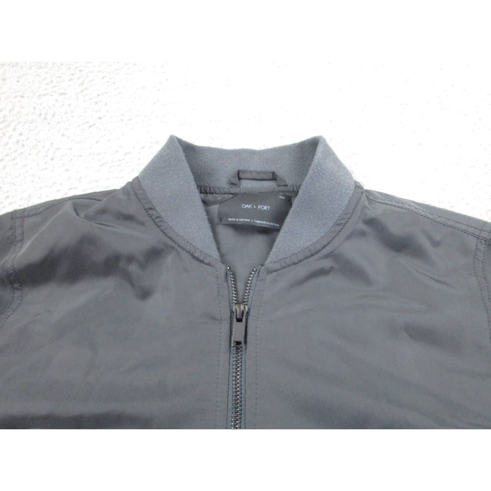 Oak + Fort VINTAGE Oak + Fort Jacket Womens XS Bomber Trench Coat Full Zip Minimalist Quiet Luxury Size XS / US 0-2 / IT 36-38 - 3 Thumbnail