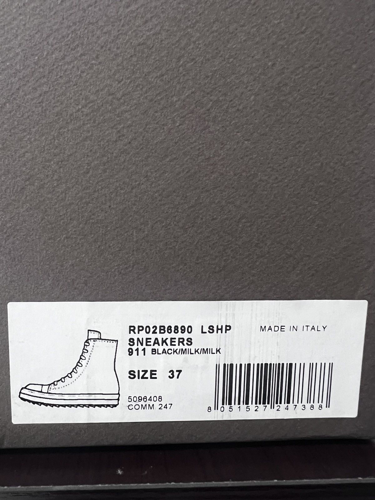 Rick Owens Rick owens mainline shearling ramones high top sneakers Size US 7 / IT 37 - 10 Thumbnail