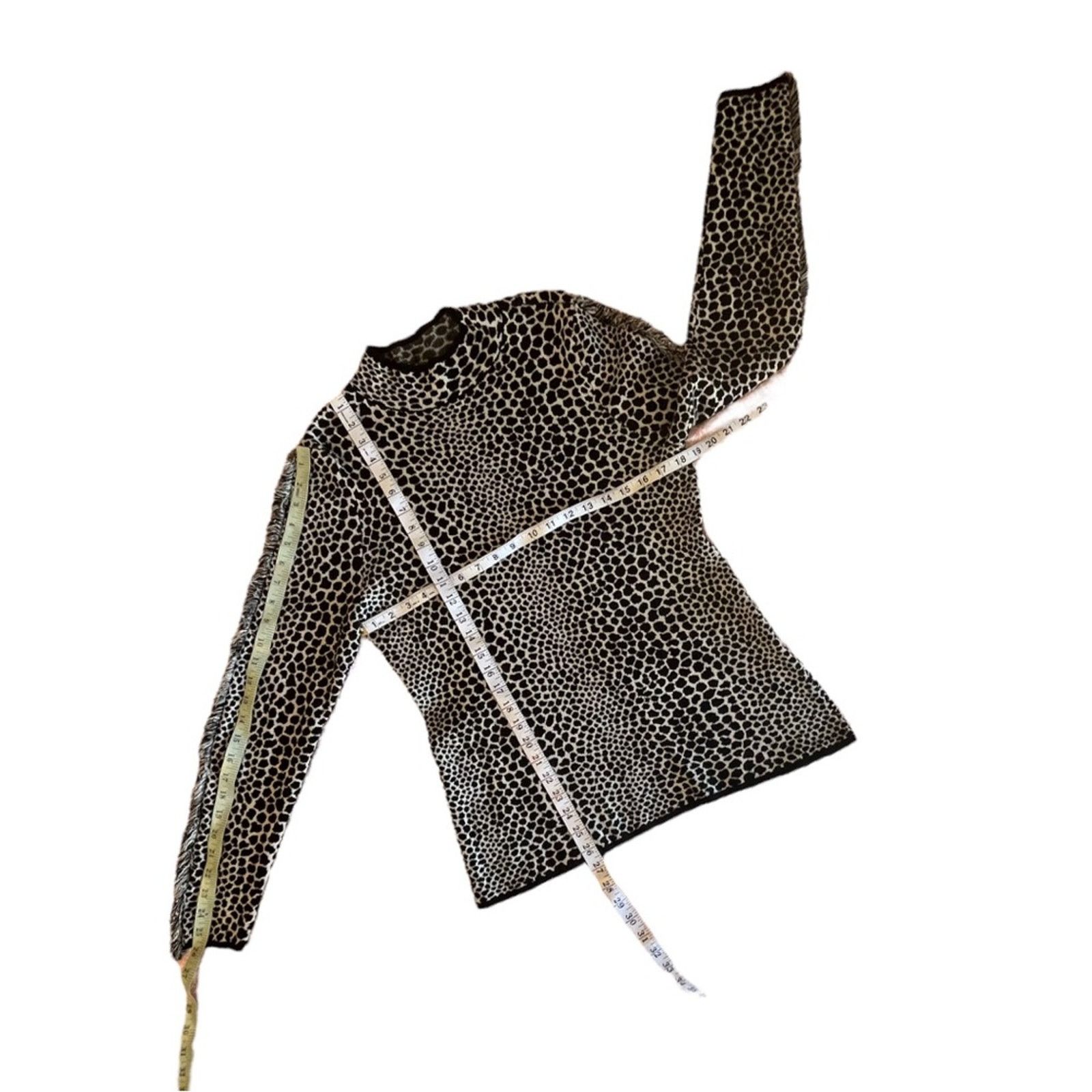 Other INC International Concepts Fringe-Trim Jaquard Sweater Size L / US 10 / IT 46 - 7 Thumbnail