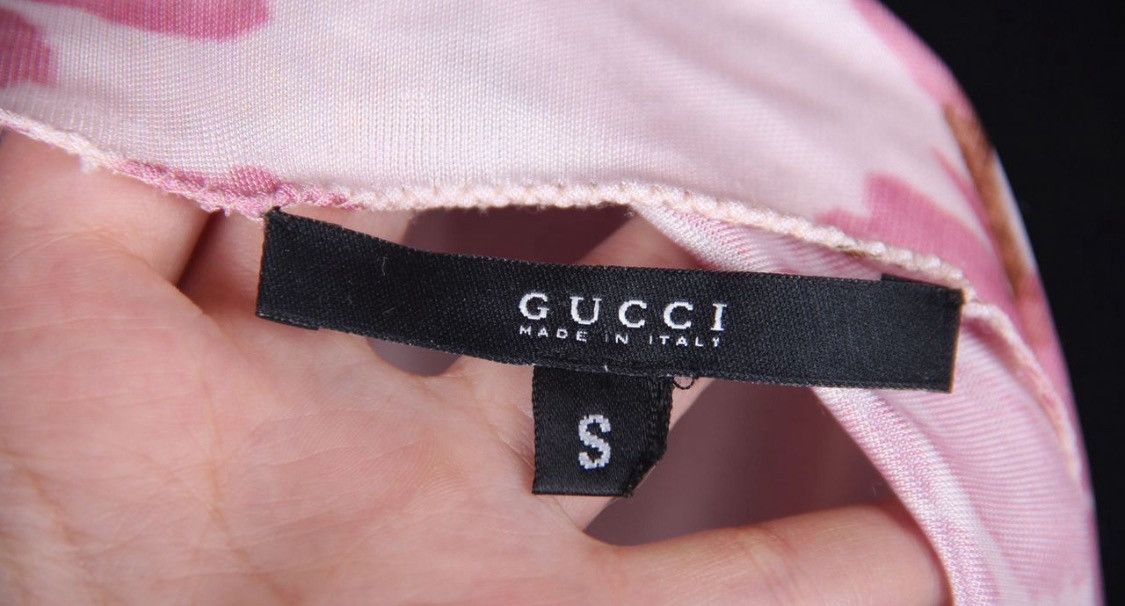 Gucci Gucci Tom Ford SS2003 Runway Pink Cherry Blossom Mini Dress Size S / US 4 / IT 40 - 5 Thumbnail