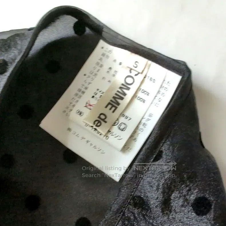 Comme des Garcons Comme Des Garcons size S Polka dot sheer long skirt Size 23" - 3 Thumbnail