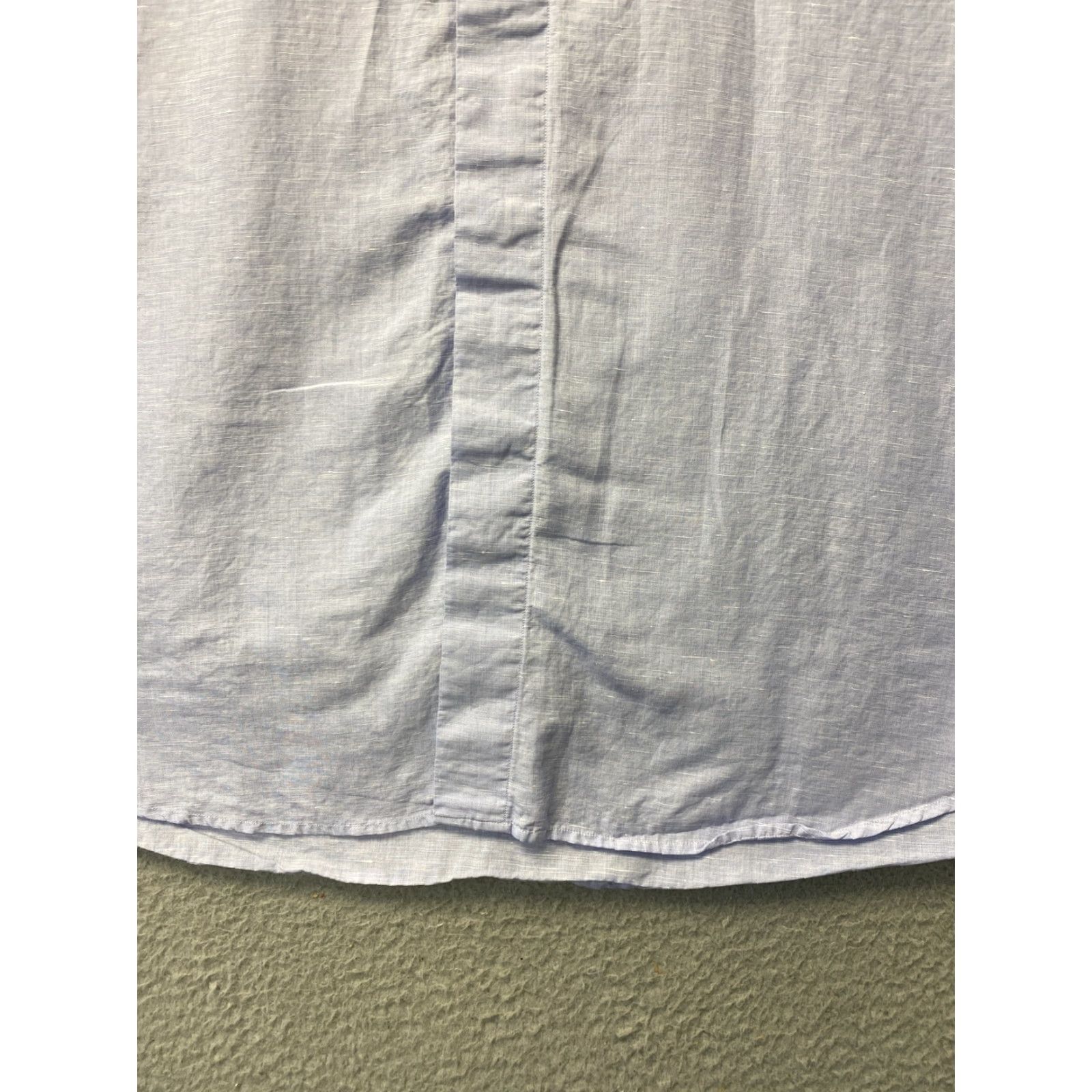 Vintage ASCOT CHANG Dress Shirt XL Blue Solid Long Sleeve Athletic Fit 100% Cotton Mens Size US XL / EU 56 / 4 - 2 Thumbnail