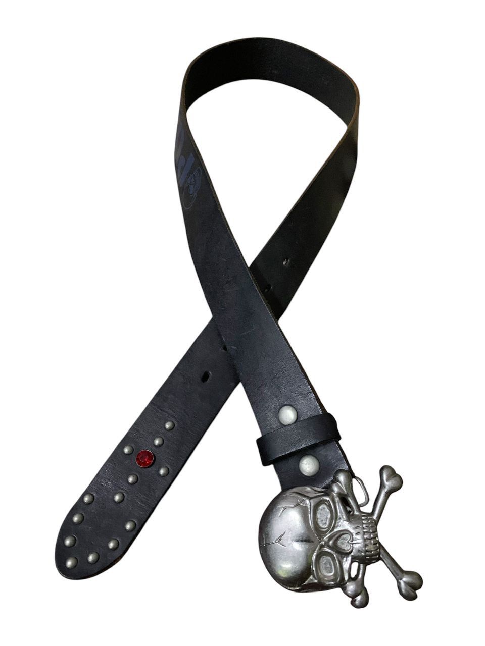 Mastermind Japan × Seditionaries × Takeo Kikuchi Final‼️Takeo Kikuchi Skull Buckle Leather Belt 30-33Inc Waist Size ONE SIZE - 4 Thumbnail