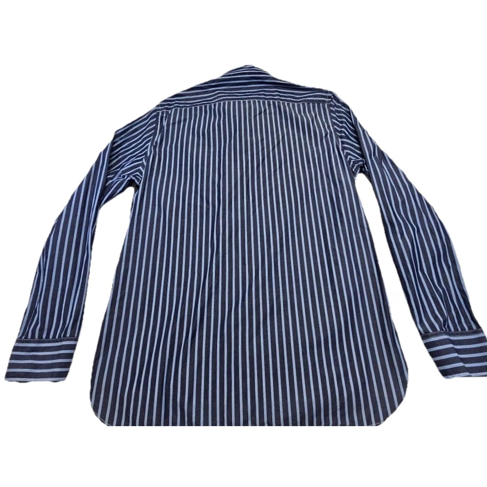 American Eagle Outfitters American Eagle Outfitters Shirt Mens L Blue White Stripe Button-Down Size US L / EU 52-54 / 3 - 7 Thumbnail