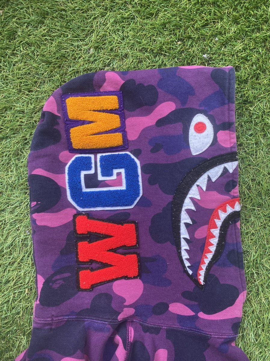 Bape Color Camo Shark Pullover Hoodie Size US L / EU 52-54 / 3 - 3 Thumbnail