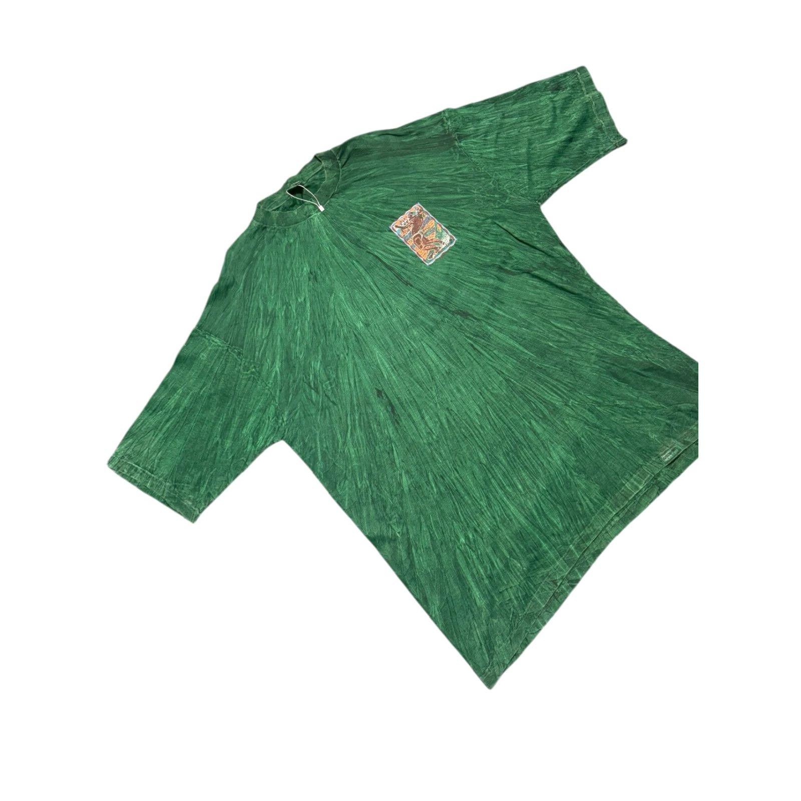 Vintage VINTAGE Crazy Shirts Hawaii Tie Dye T-Shirt Men XL Made In USA Shirt Mens Green USA Tie Dye Graphic Print 1990s Size US XL / EU 56 / 4 - 4 Thumbnail