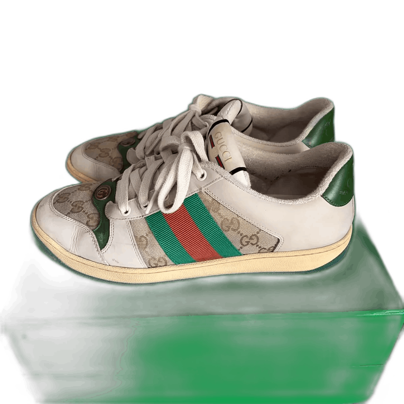 Gucci GUCCI Screener Leather Sneakers for Men Size US 9 / EU 42 - 1 Thumbnail