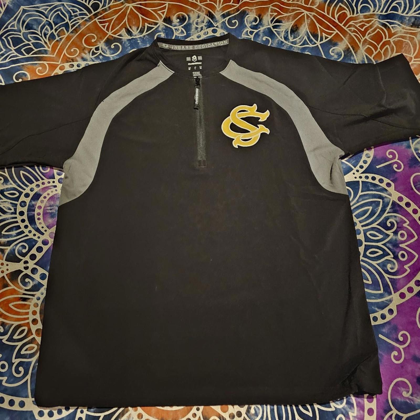 Designer Men's Black and Yellow Demarini Baseball Quarter Zip Shirt Size US M / EU 48-50 / 2 - 2 Thumbnail