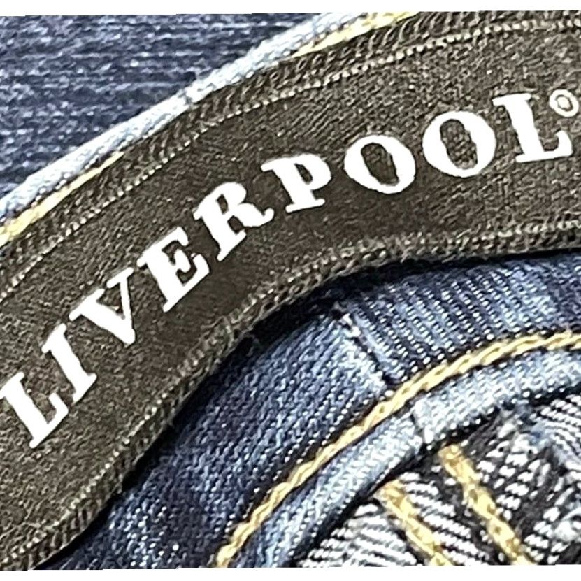 Vintage Liverpool Jeans Women Size 4 Skinny Low Rise Denim 5-Pocket Cotton Blend Blue Size 27" / US 4 / IT 40 - 3 Thumbnail