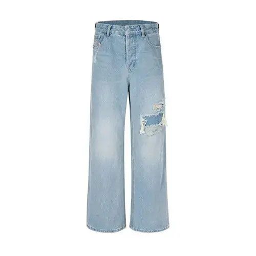 Designer × Japanese Brand × Jean Y2K Ripped Flare Baggy Jeans Size US 32 / EU 48 - 2 Thumbnail