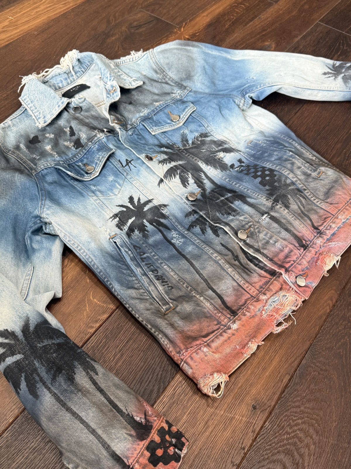 Amiri Amiri Coconut Tree Denim jacket Size US L / EU 52-54 / 3 - 1 Thumbnail