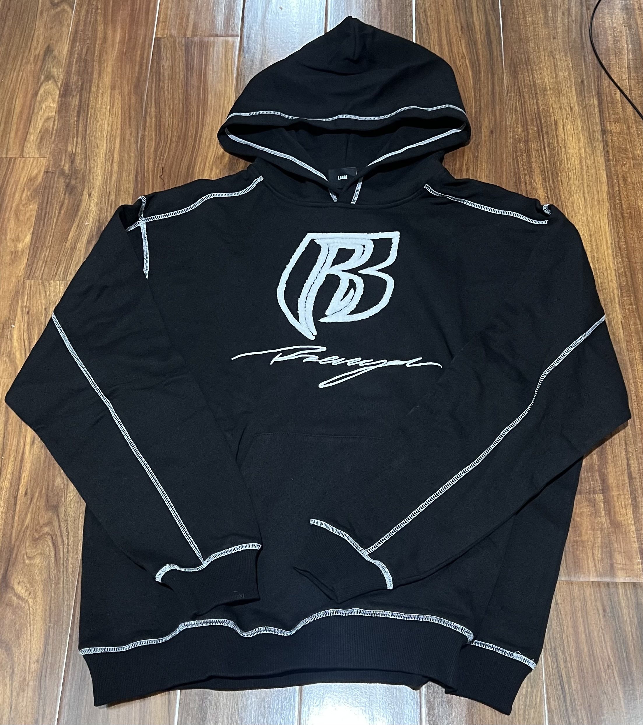 Revenge REVENGE BLACK RYDER CONTRAST STITCH HOODIE Size US L / EU 52-54 / 3 - 1 Thumbnail