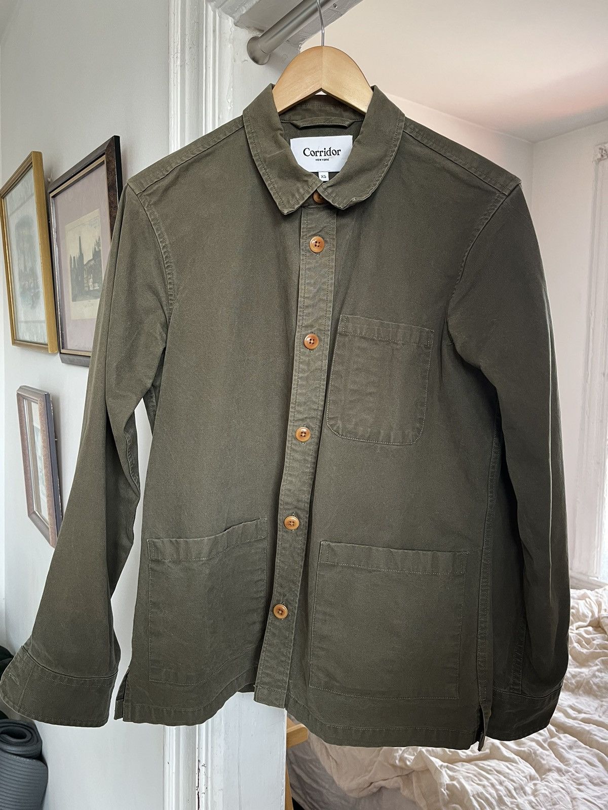Corridor Corridor Olive Heavy Canvas overshirt (XS) Size US XS / EU 42 / 0 - 1 Thumbnail