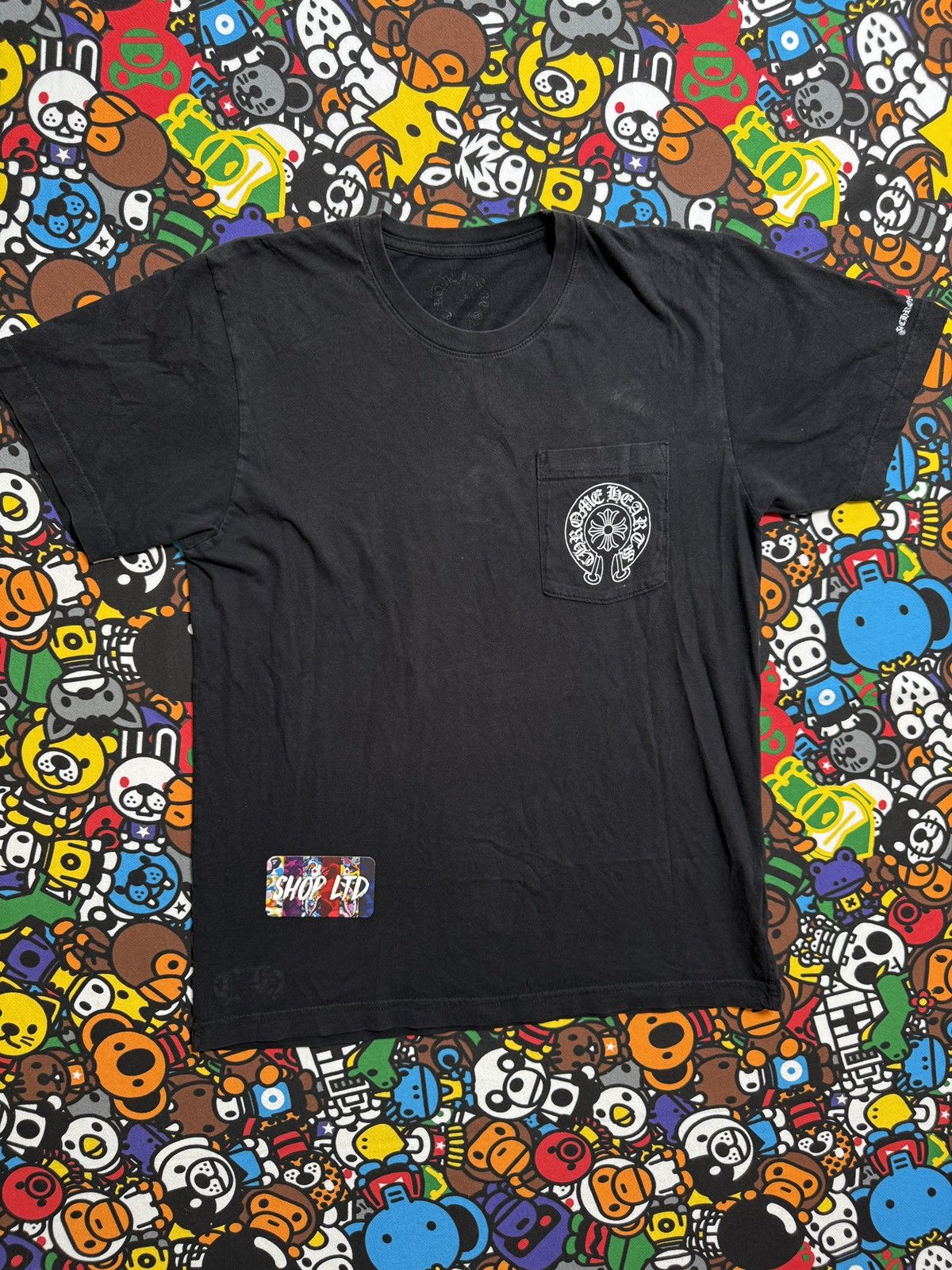 Chrome Hearts Chrome Hearts Black Horseshoe Logo Tee Size US M / EU 48-50 / 2 - 3 Thumbnail