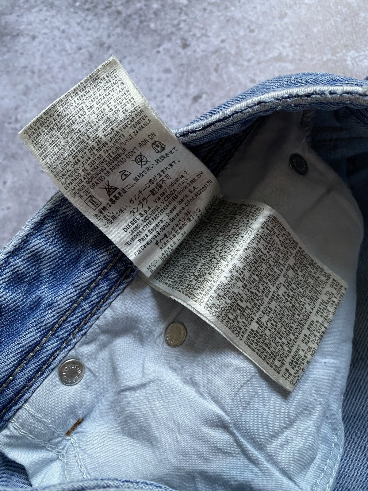Diesel × If Six Was Nine × Japanese Brand 🔥VNTG Diesel Denim ashed baggy jeans Le Grand Bleu (L.G.B.) Size US 33 - 16 Thumbnail