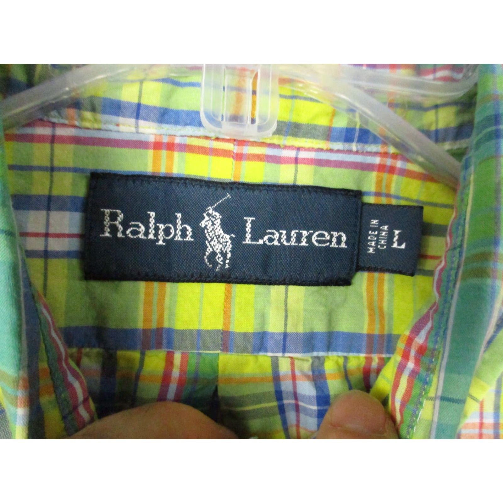Ralph Lauren Ralph Lauren Shirt Mens Large Multicolor Plaid Pocketed Long Sleeve Button-Up Shirt Size US L / EU 52-54 / 3 - 4 Thumbnail
