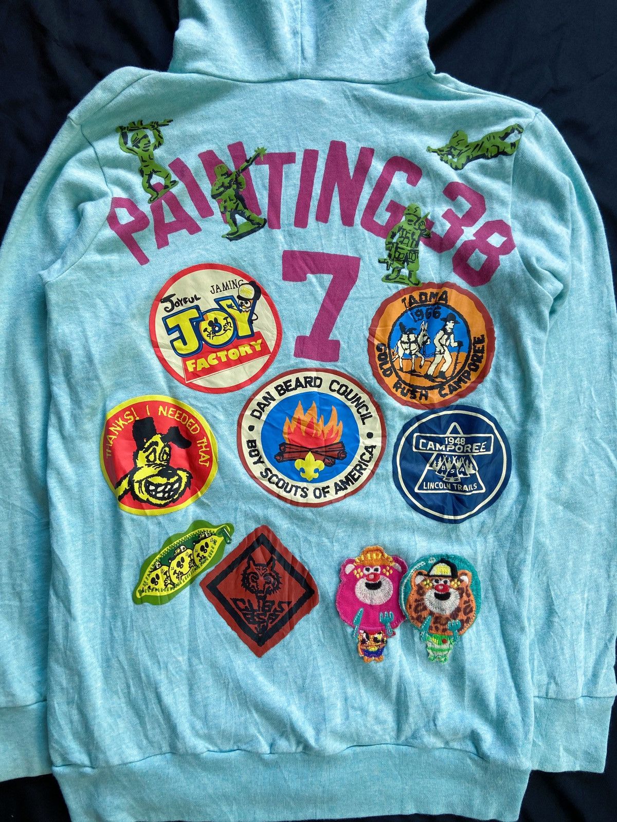 20471120 JAMMING FOOTBALL PAINTING 387 ZIP HOODIE Size US S / EU 44-46 / 1 - 16 Thumbnail
