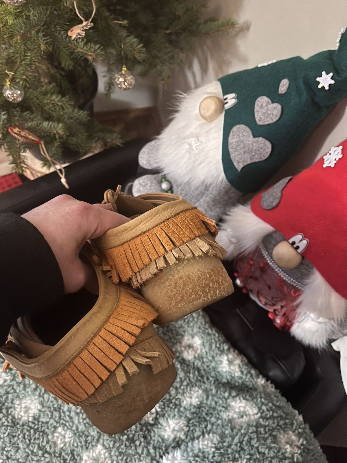 Clarks × Designer × Ronnie Fieg Clarks x Ronnie Fieg Fringle Moccasin Moc Indian mule clog Size US 11 / EU 44 - 7 Thumbnail