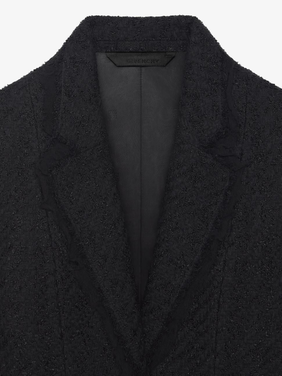 Givenchy o1w1db10325 Tweed Froufrou Jacket in Black Size M / US 6-8 / IT 42-44 - 5 Thumbnail