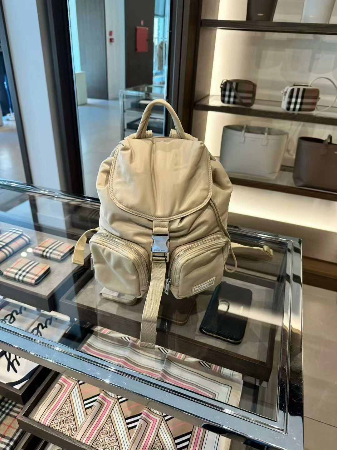 Burberry Burberry Medium Nylon Backpack Size ONE SIZE - 1 Thumbnail