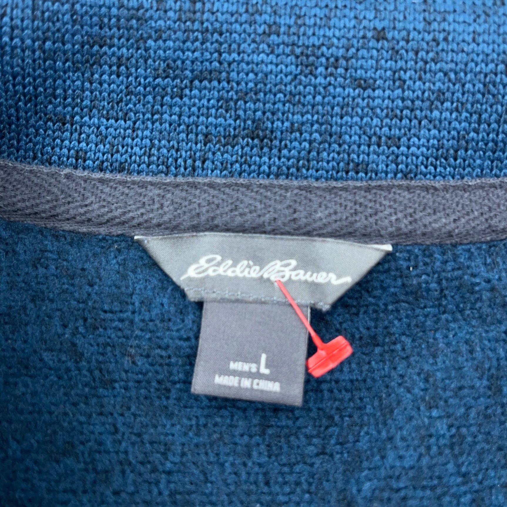 Eddie Bauer Eddie Bauer Sweater Men Large Blue Pullover Quarter Snap T Jacket Hiking Camp Size US L / EU 52-54 / 3 - 4 Thumbnail