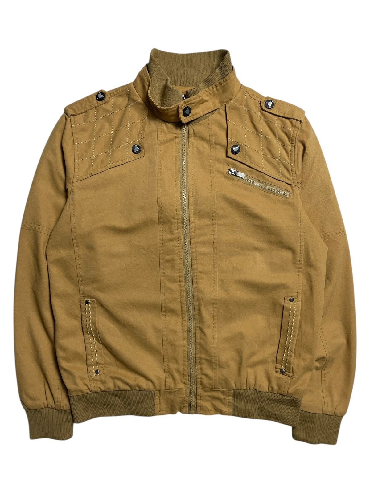 Japanese Brand 2000’s Jia Man - Cyber Military Bomber Jacket Size US XL / EU 56 / 4 - 1 Thumbnail